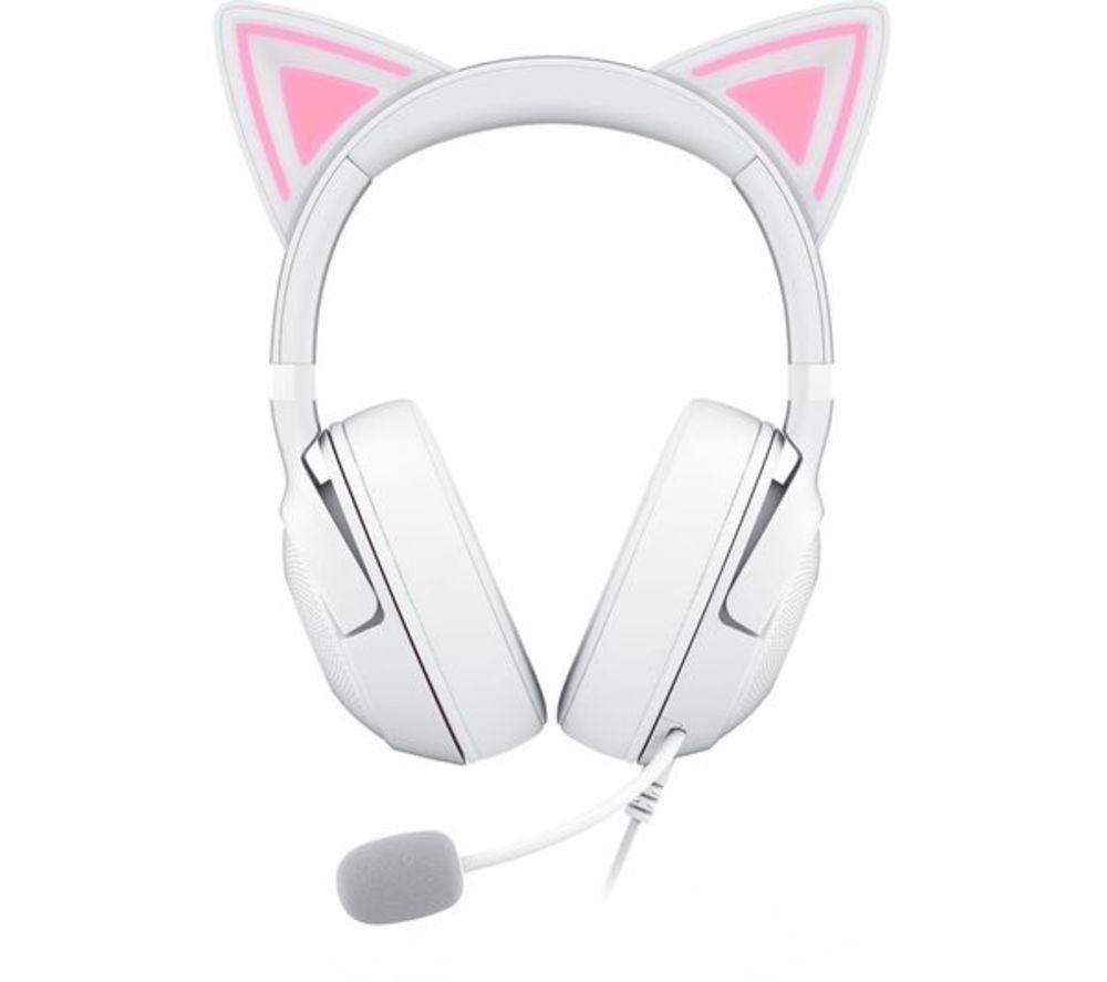 RAZER Kraken Kitty V2 Gaming Headset - White image number 3 of 4