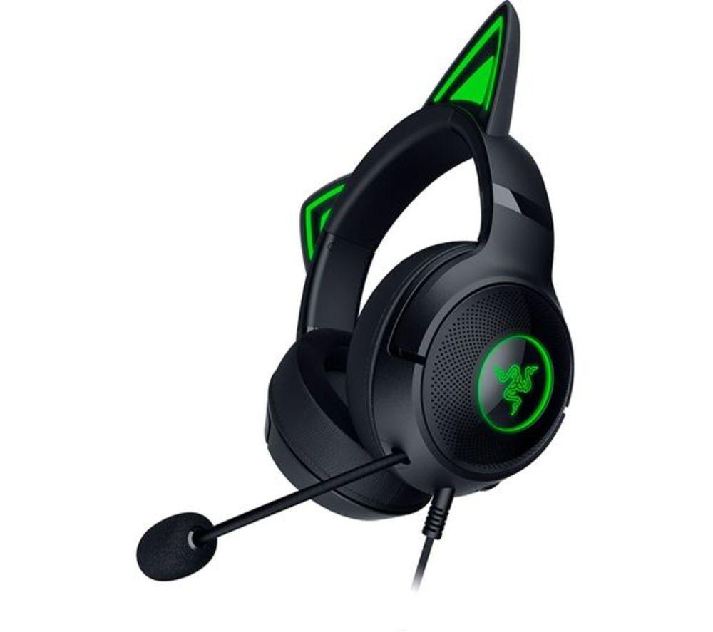 RAZER Kraken Kitty V2 Gaming Headset - Black image number 3 of 9