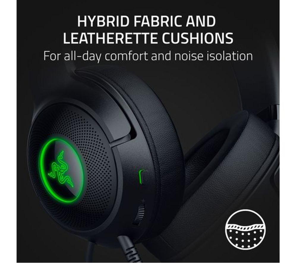 RAZER Kraken Kitty V2 Gaming Headset - Black image number 4 of 9