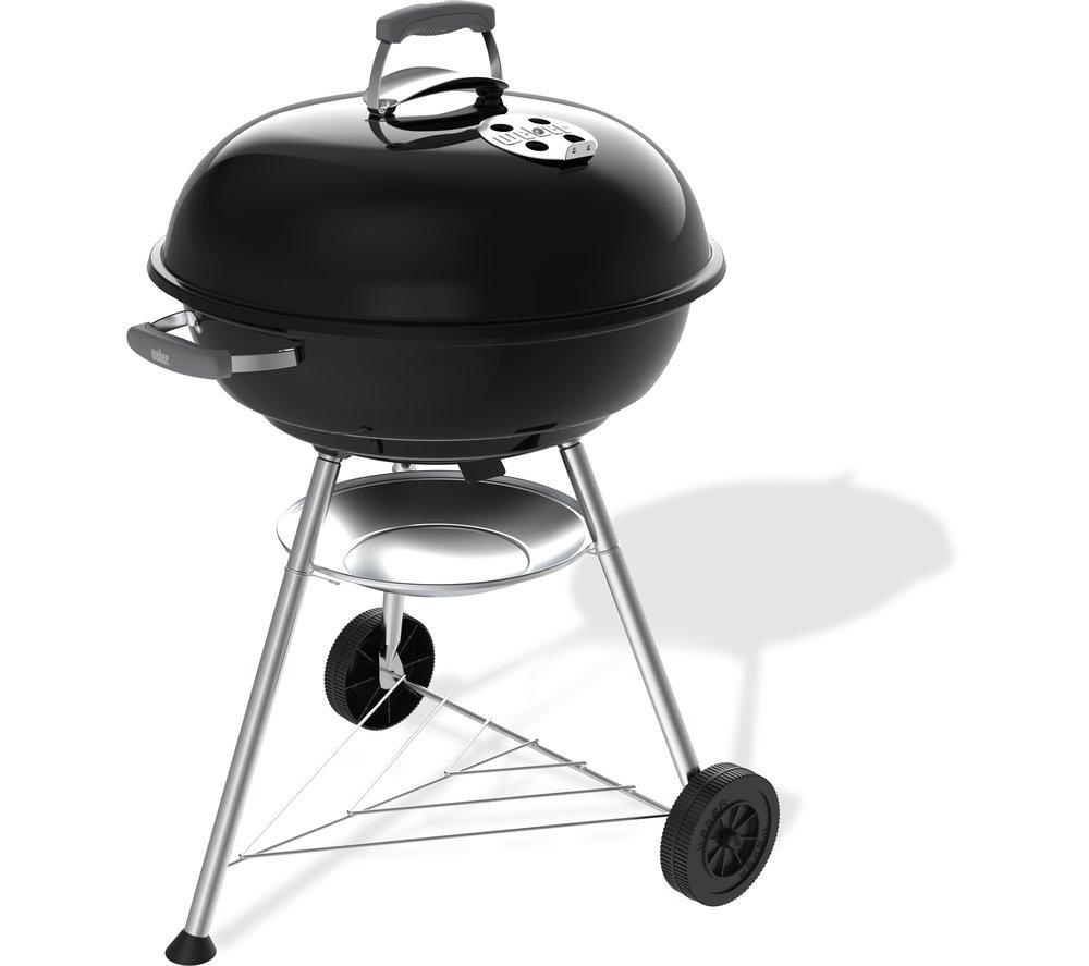 WEBER Compact 57 cm Portable Kettle Charcoal BBQ - Black