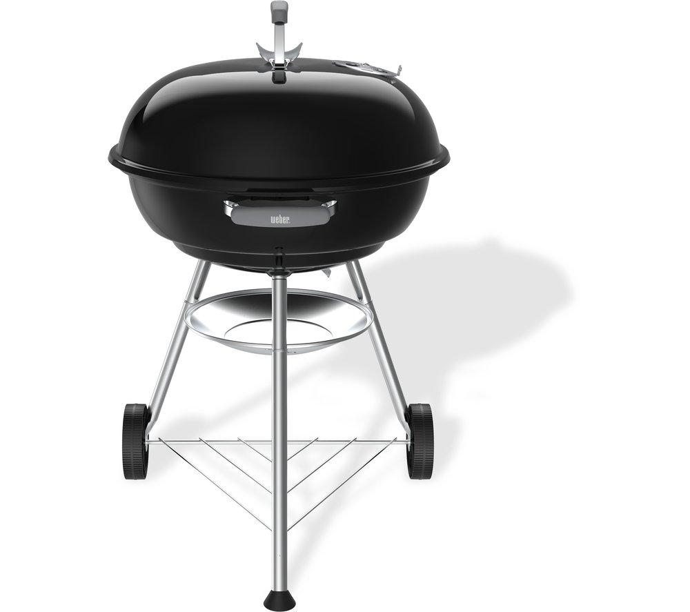 WEBER Compact 57 cm Portable Kettle Charcoal BBQ - Black image number 2 of 3