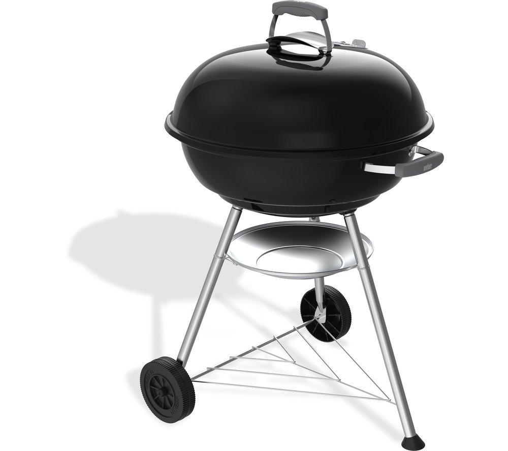 WEBER Compact 57 cm Portable Kettle Charcoal BBQ - Black image number 3 of 3