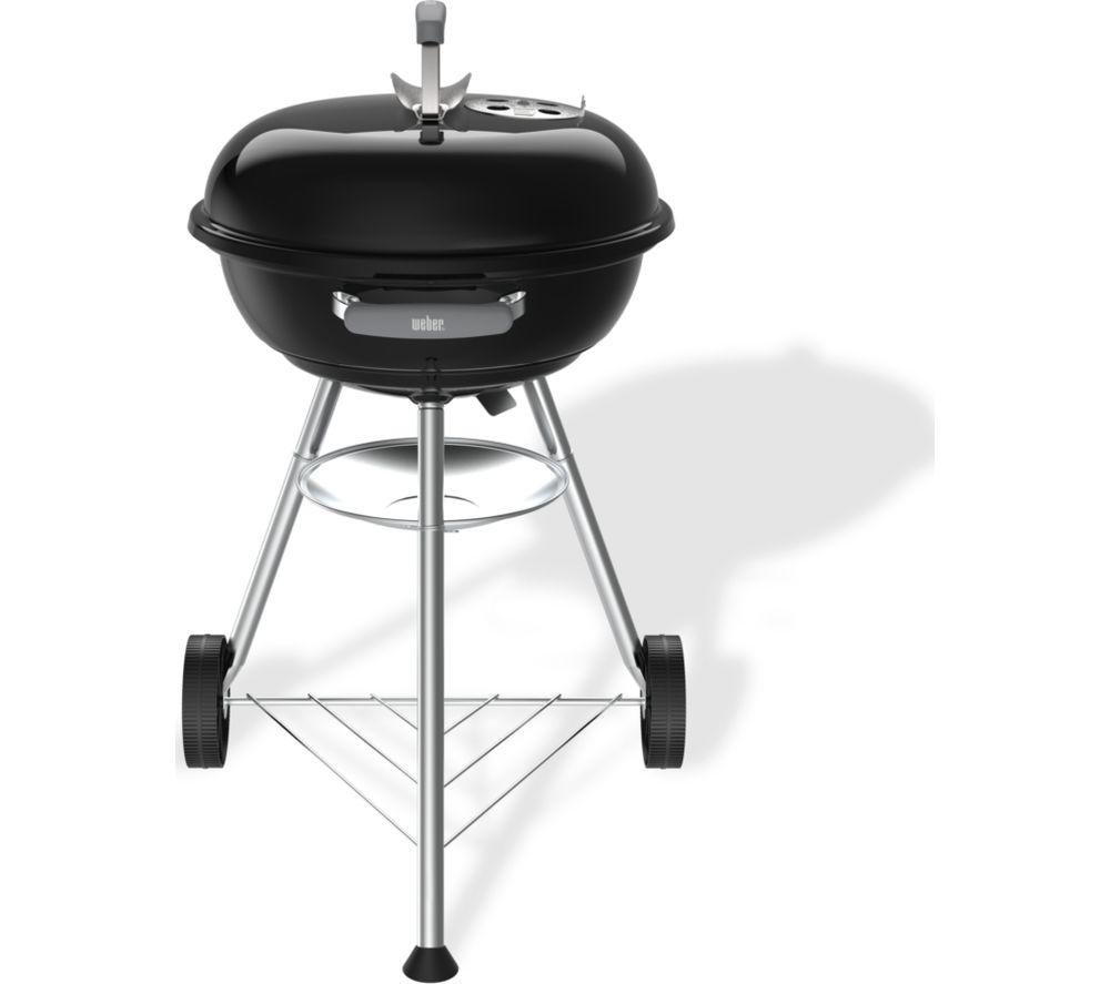 WEBER Compact 47 cm Portable Kettle Charcoal BBQ - Black image number 2 of 3