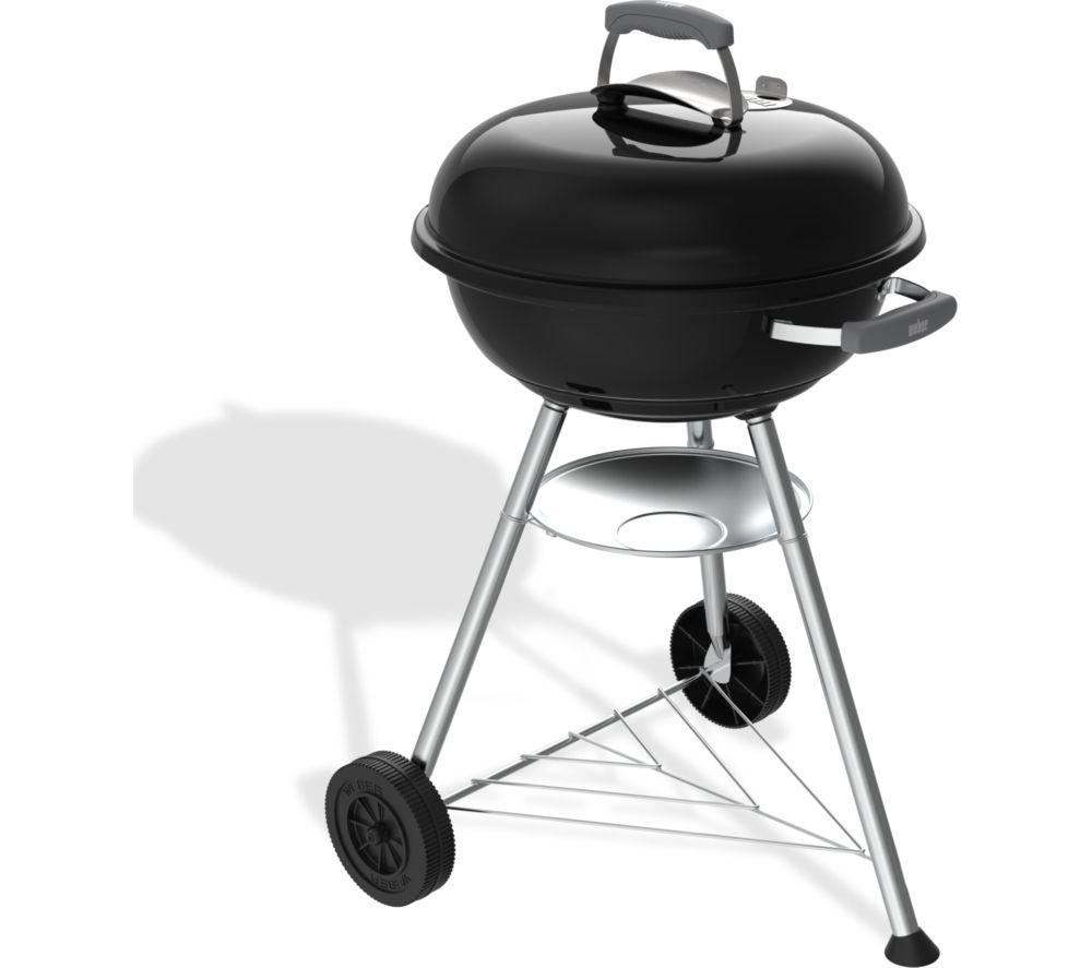 WEBER Compact 47 cm Portable Kettle Charcoal BBQ - Black image number 3 of 3