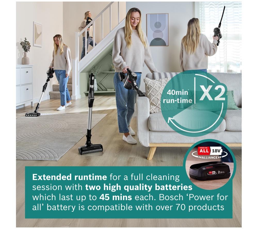 BOSCH Unlimited 7 BCS712BGB Dual Battery Cordless Vacuum Cleaner - Black image number 13 of 13