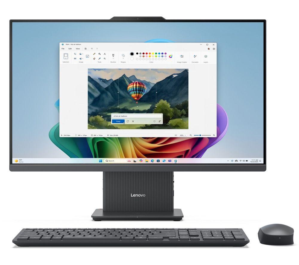 LENOVO IdeaCentre AIO 27  All-in-One PC   AMD Ryzen™ 5, 1 TB SSD, Luna Grey