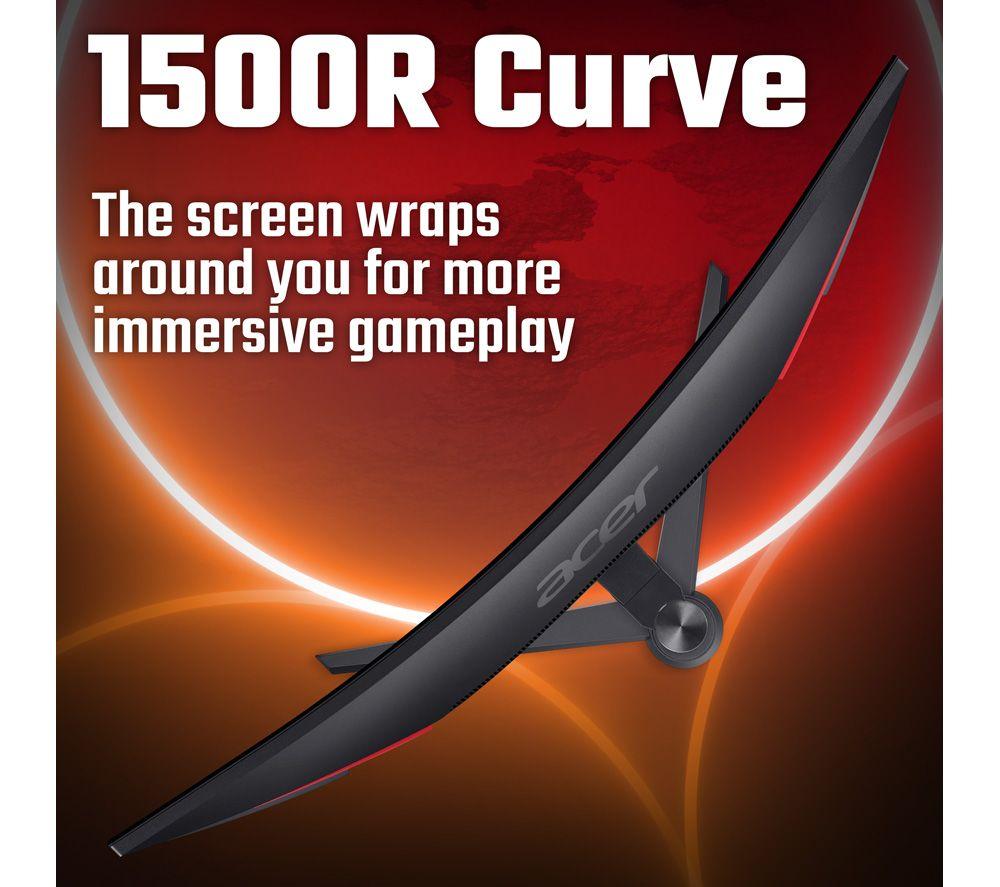 ACER Nitro XZ34CURW0 Ultra Wide Quad HD 34" Curved VA LCD Gaming Monitor - Black image number 4 of 5