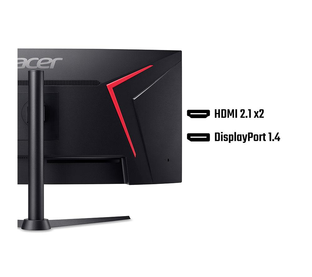 ACER Nitro XZ34CURW0 Ultra Wide Quad HD 34" Curved VA LCD Gaming Monitor - Black image number 8 of 9