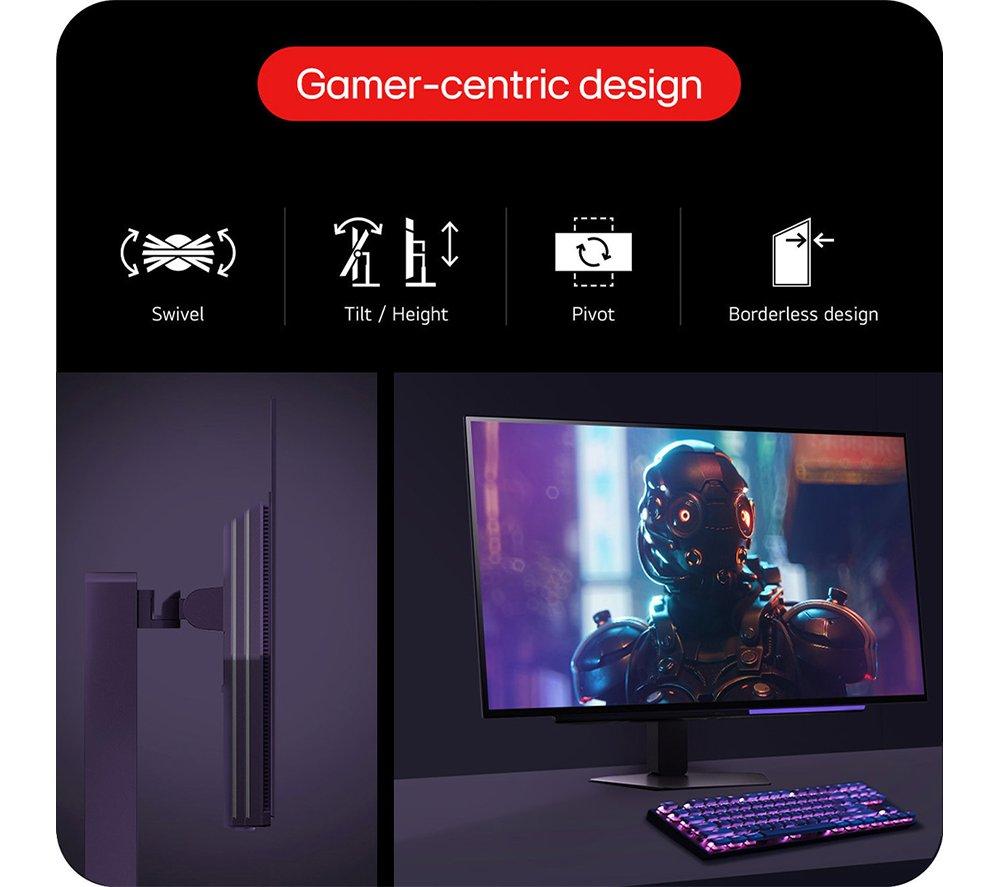LG UltraGear GX7 27GX704A-B.AEK Quad HD 27" WOLED Gaming Monitor - Black image number 6 of 16