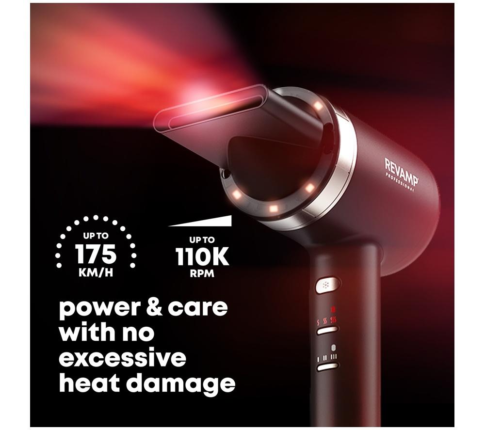 REVAMP Tri-Care Infrared Ionic Hair Dryer - Black image number 4 of 9
