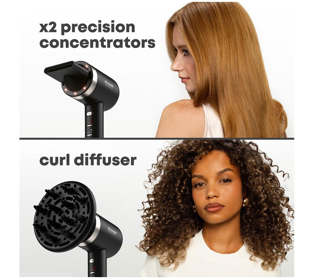 REVAMP Tri-Care Infrared Ionic Hair Dryer - Black image number 8 of 9