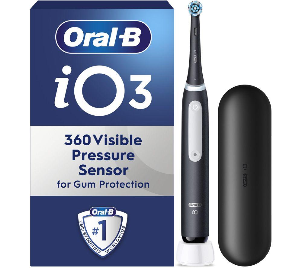 ORAL-B iO3 Electric Toothbrush & Travel Case - Black