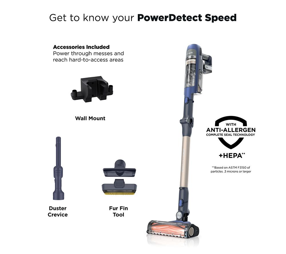 SHARK PowerDetect IA3241UKT Speed Clean & Empty Pet Pro Cordless Vacuum Cleaner &ndash; Ultramarine image number 12 of 13