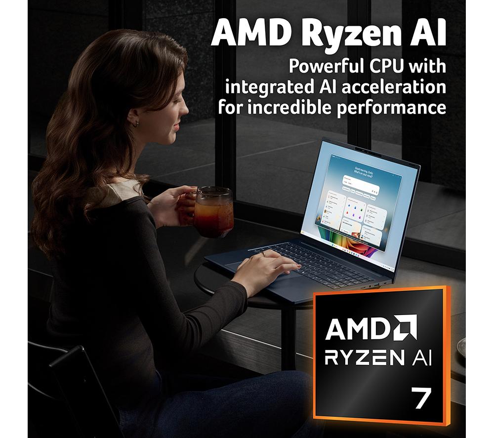 ACER Swift Go 16 OLED 16" Laptop, Copilot+ PC - AMD Ryzen AI 7, 1 TB SSD, Blue image number 5 of 12