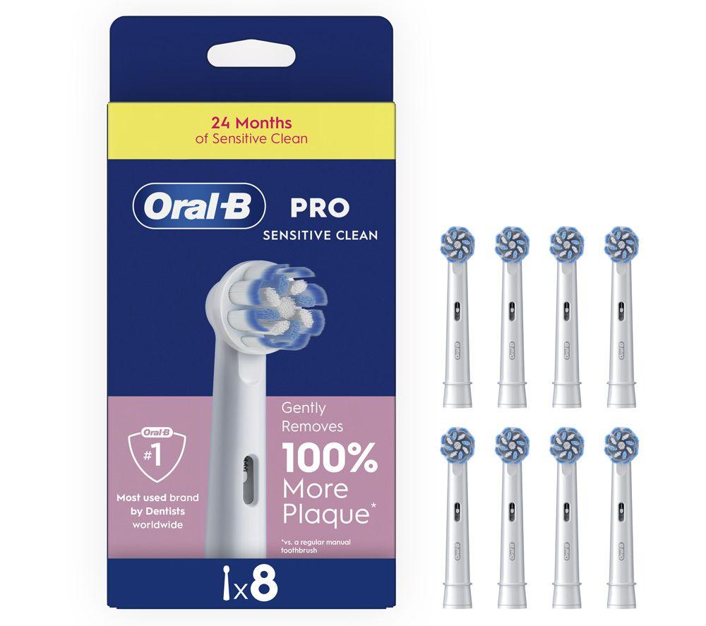 ORAL-B Pro Sensitive Clean Replacement Toothbrush Head   Pack of 8
