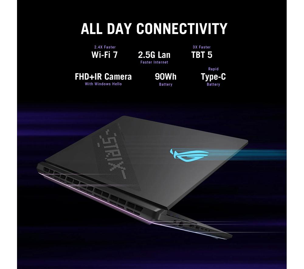 ASUS ROG Strix SCAR 18 18" Gaming Laptop - Intel&reg; Core&trade; Ultra 9, RTX 5080, 1 TB SSD image number 16 of 24