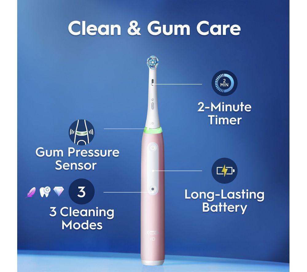 ORAL-B iO3 Electric Toothbrush & Travel Case - Pink image number 2 of 7