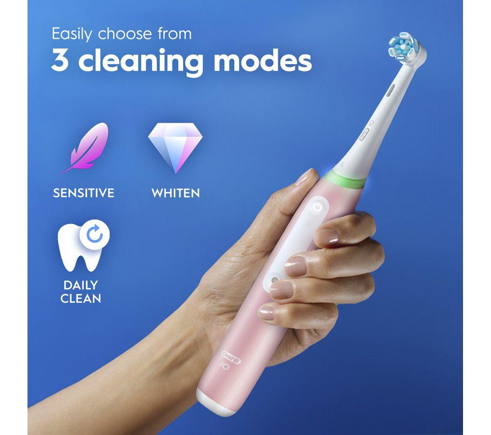 ORAL-B iO3 Electric Toothbrush & Travel Case - Pink image number 3 of 7