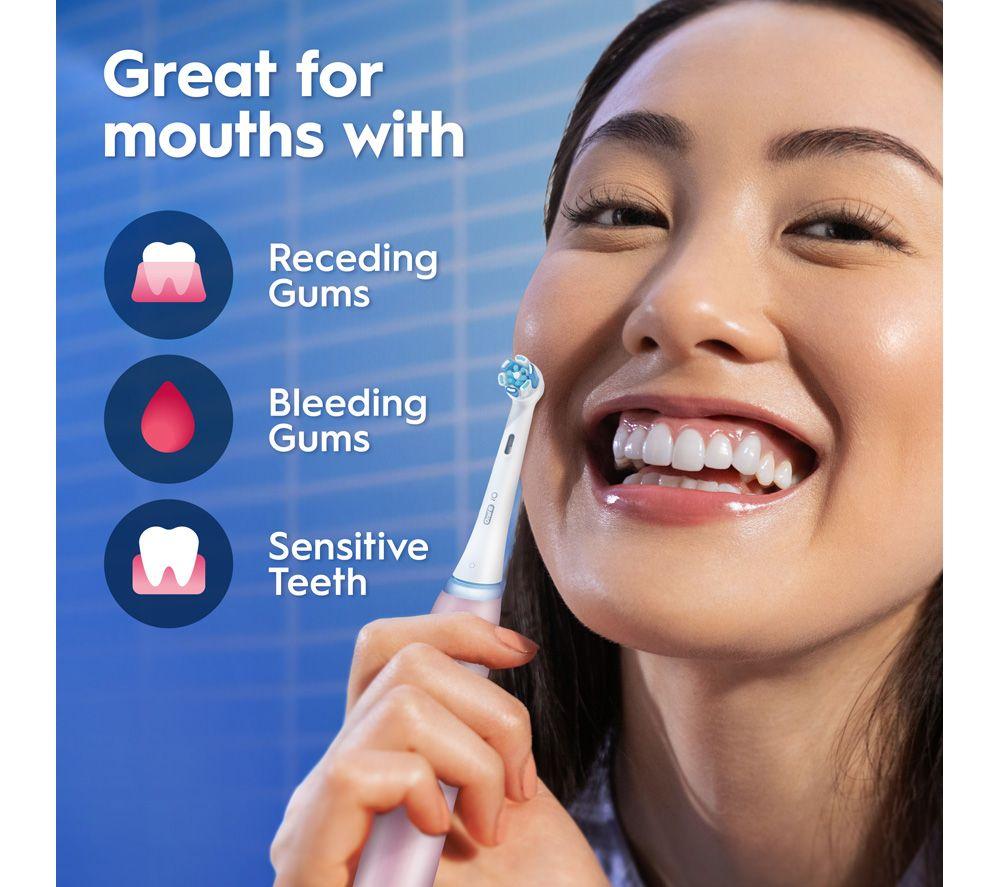 ORAL-B iO3 Electric Toothbrush & Travel Case - Pink image number 4 of 7