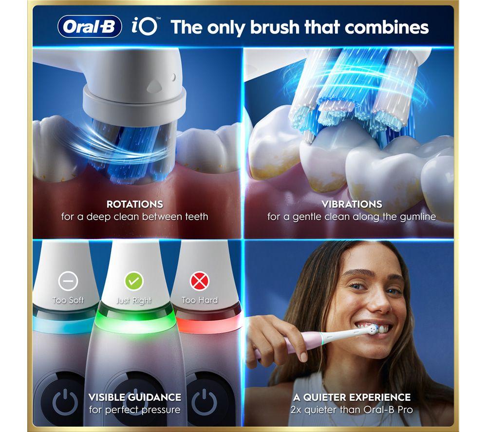 ORAL-B iO 9 Electric Toothbrush & Travel Charging Case - Rose Quartz image number 4 of 7