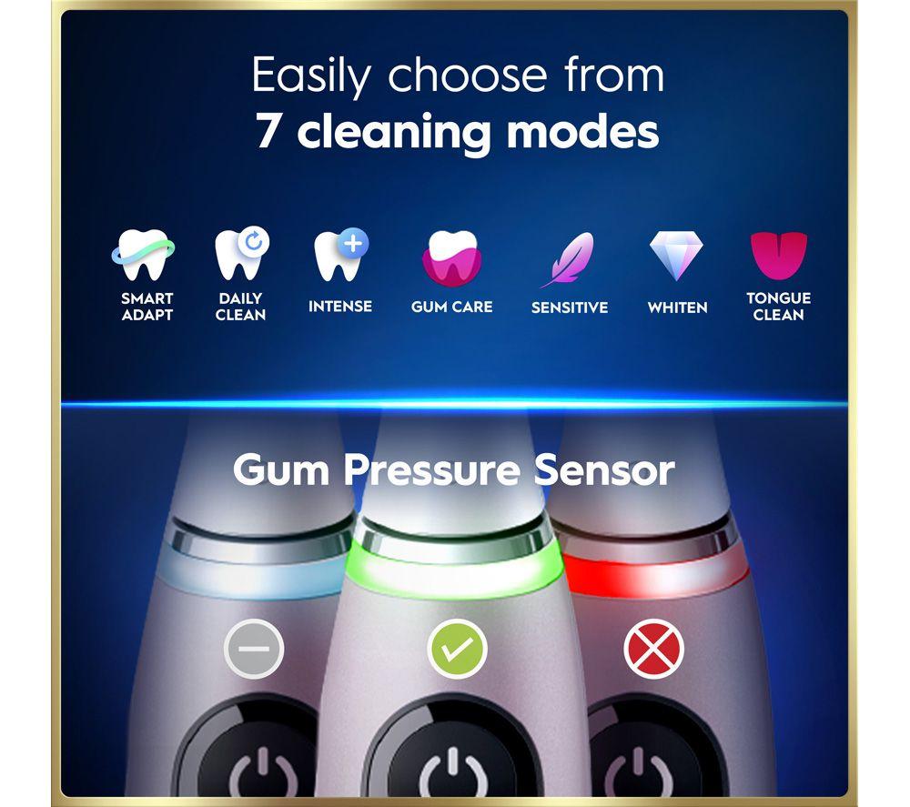 ORAL-B iO 9 Electric Toothbrush & Travel Charging Case - Rose Quartz image number 6 of 7