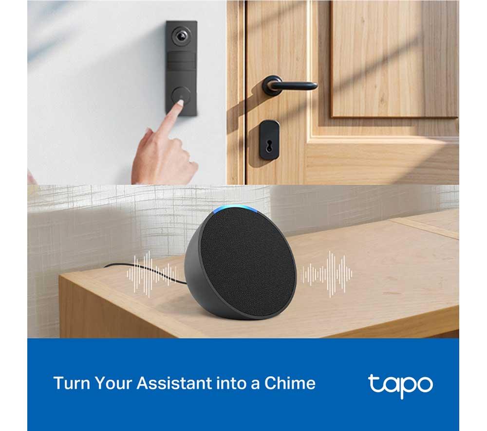 TP-LINK Tapo TD20 2K Battery Video Doorbell Mini - Black image number 3 of 12