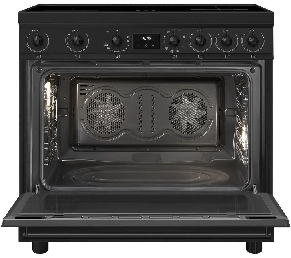 SMEG C9IMN2 90 cm Electric Induction Range Cooker - Black image number 2 of 5