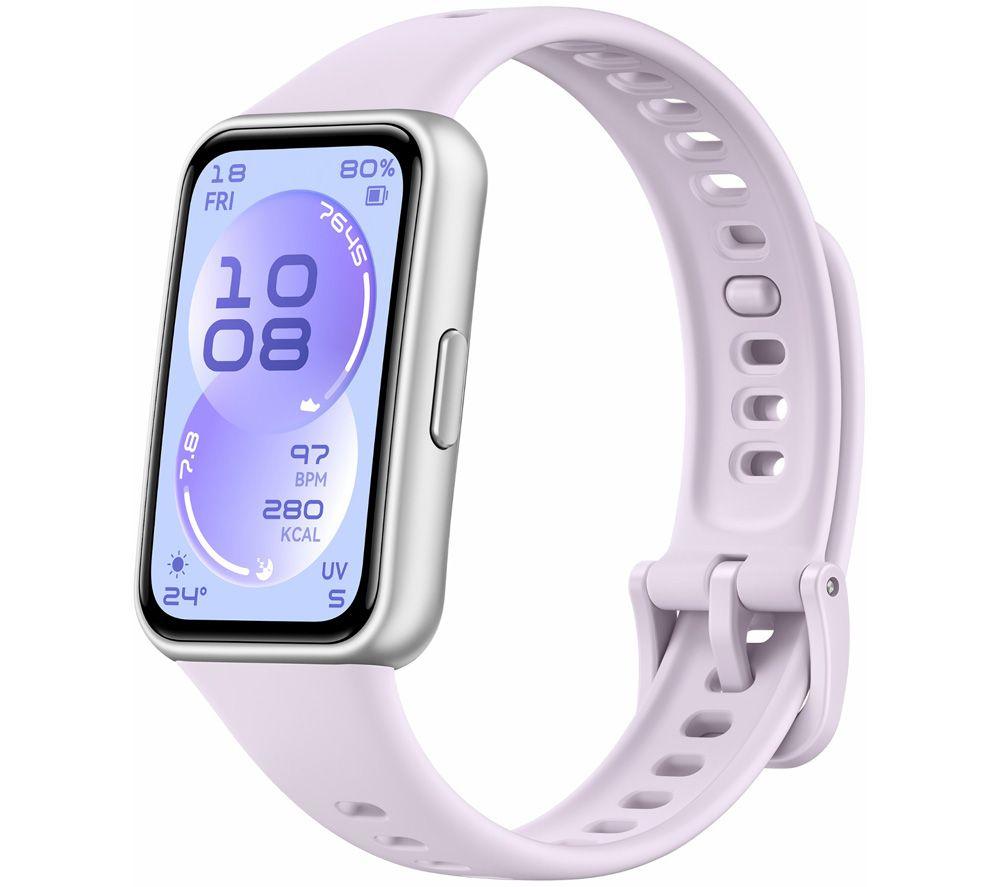 HUAWEI Band 11 Fitness Tracker - Aluminium with Purple Fluoroelastomer Strap