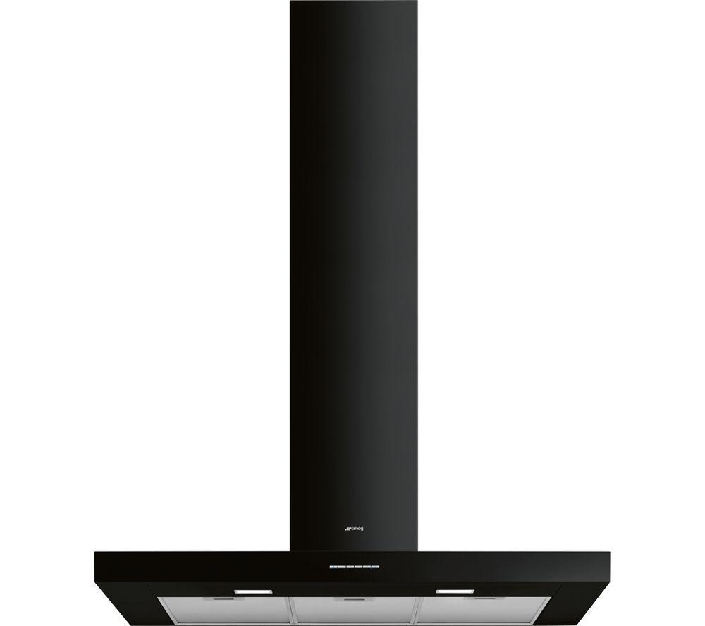 Smeg Kbt100bl Chimney Cooker Hood - Black, Black