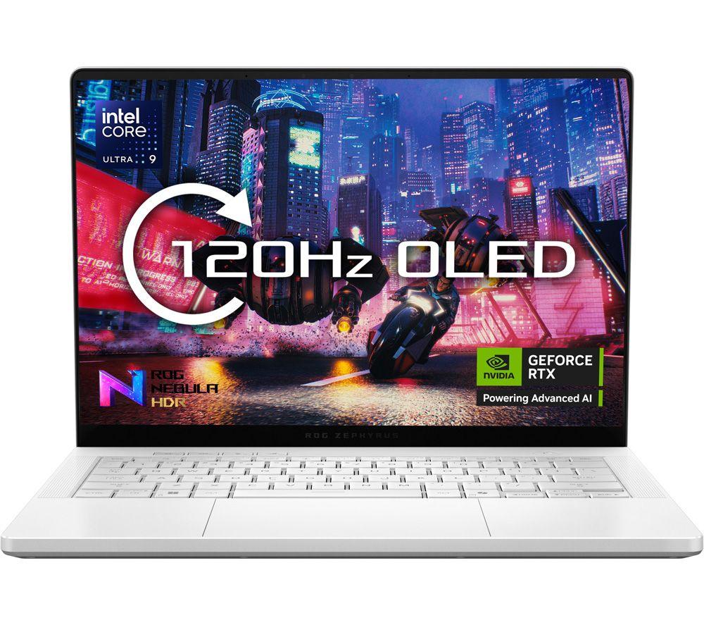 ASUS ROG Zephyrus G14 14inch Laptop - IntelÂ®CoreÂ™ Ultra 9, 1 TB SSD, Platinum White