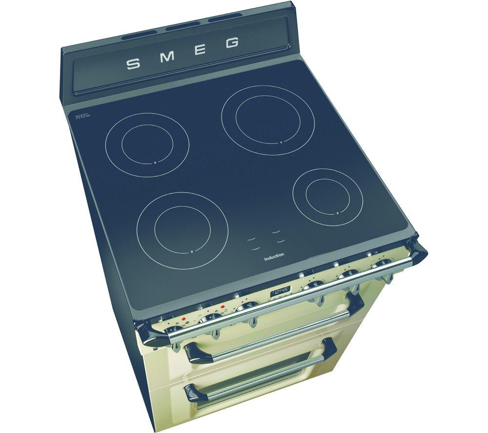 SMEG TR62IP2 60 cm Victoria Electric Induction Cooker - Cream image number 2 of 4