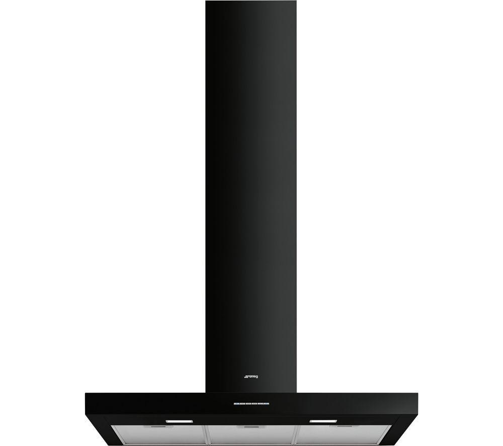 Smeg Kbt900bl Chimney Cooker Hood - Black, Black