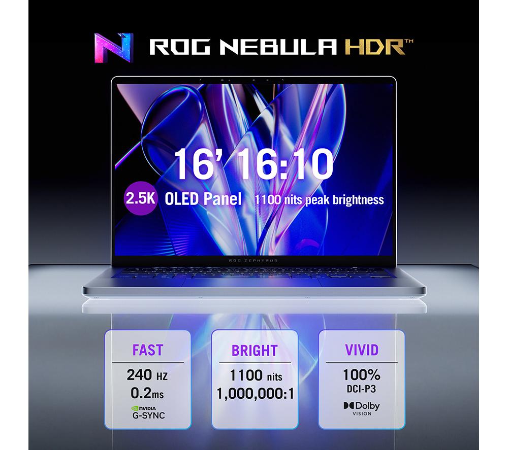 ASUS ROG Zephyrus G16 16" Gaming Laptop - Intel Core Ultra 9, RTX 5080, 2 TB SSD image number 12 of 28