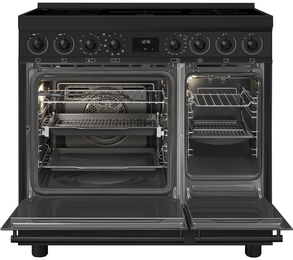 SMEG C92IPN2 90 cm Electric Induction Pyrolytic Range Cooker - Black image number 2 of 6