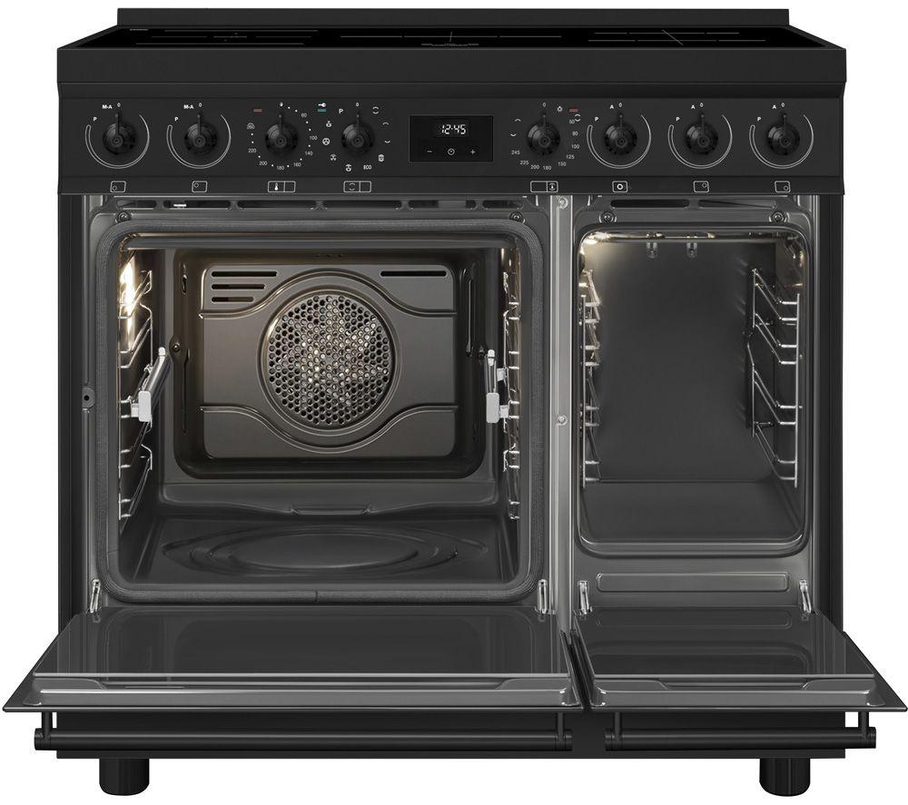 SMEG C92IPN2 90 cm Electric Induction Pyrolytic Range Cooker - Black image number 3 of 6