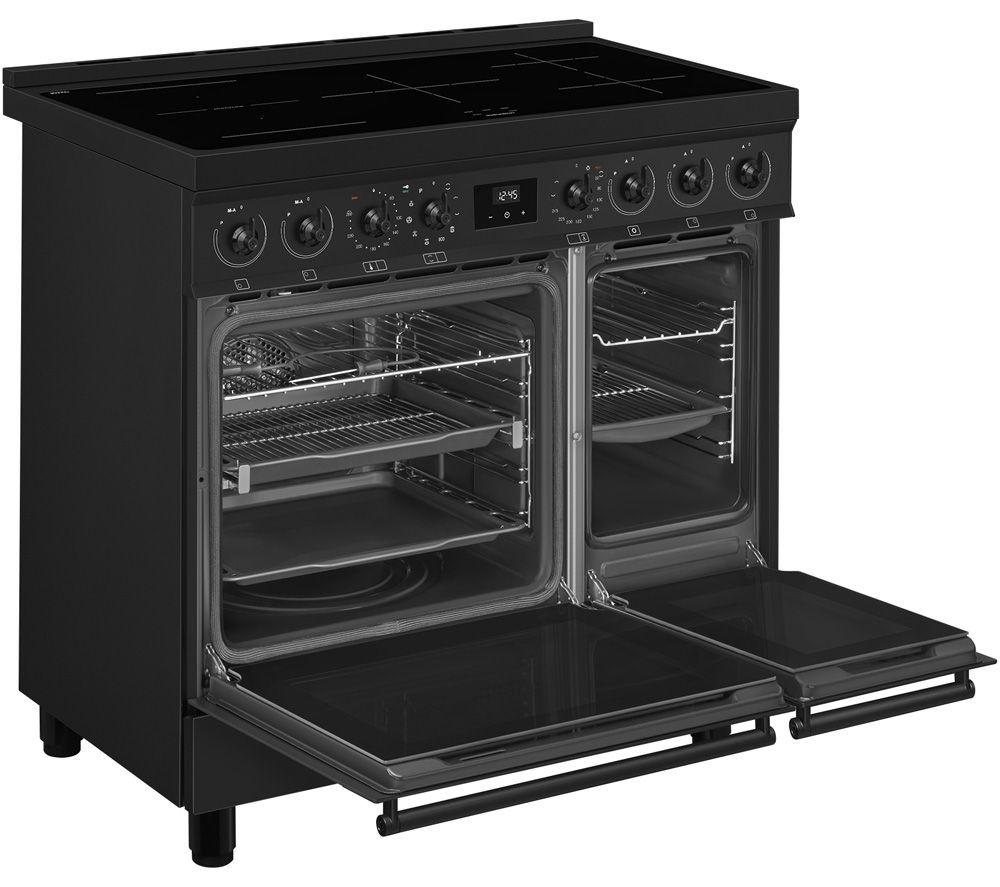 SMEG C92IPN2 90 cm Electric Induction Pyrolytic Range Cooker - Black image number 5 of 6