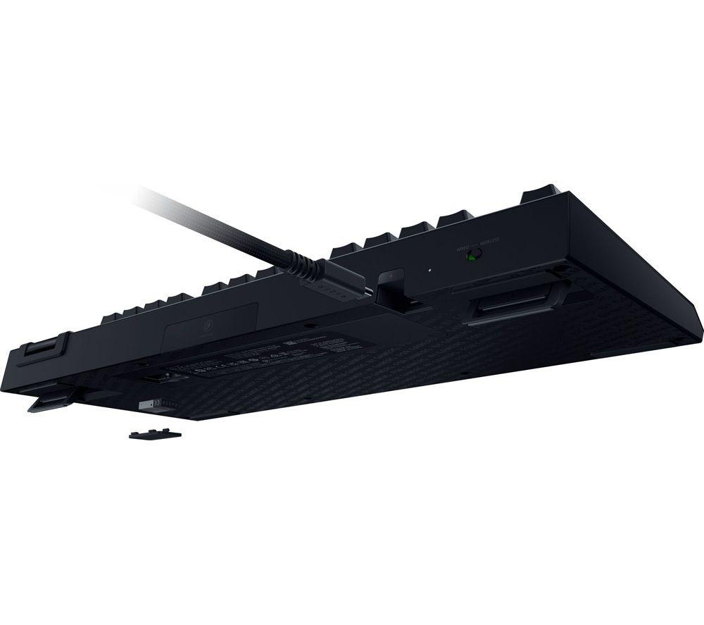 RAZER BlackWidow V4 Tenkeyless HyperSpeed Wireless Mechanical Gaming Keyboard - Black image number 4 of 5