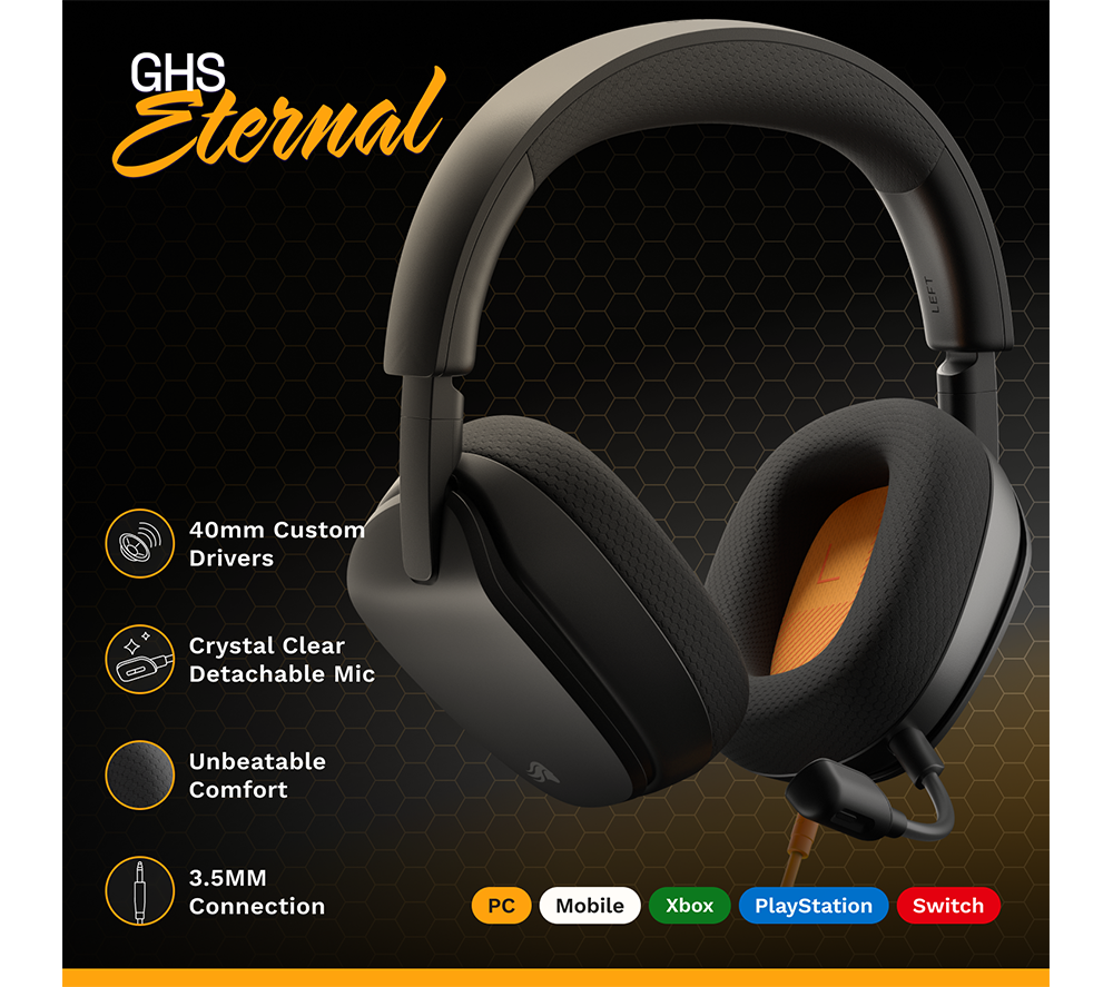 GLORIOUS GHS Eternal Wired Gaming Headset - Black image number 2 of 10