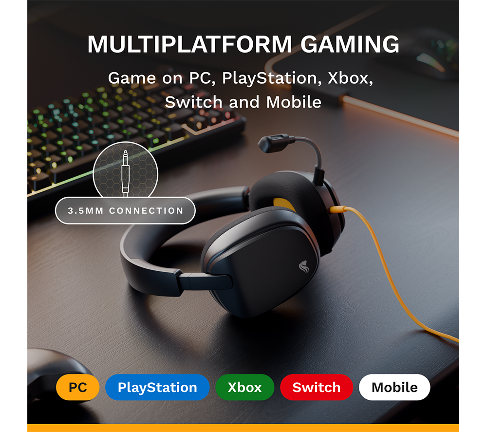 GLORIOUS GHS Eternal Wired Gaming Headset - Black image number 8 of 10
