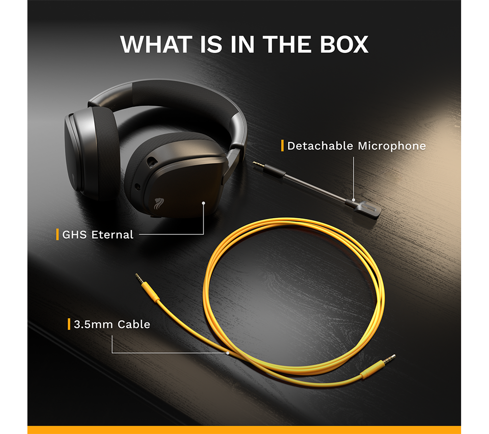 GLORIOUS GHS Eternal Wired Gaming Headset - Black image number 10 of 10
