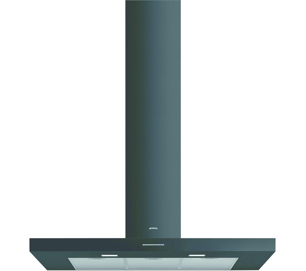 Smeg Kbt110bl Chimney Cooker Hood - Black, Black