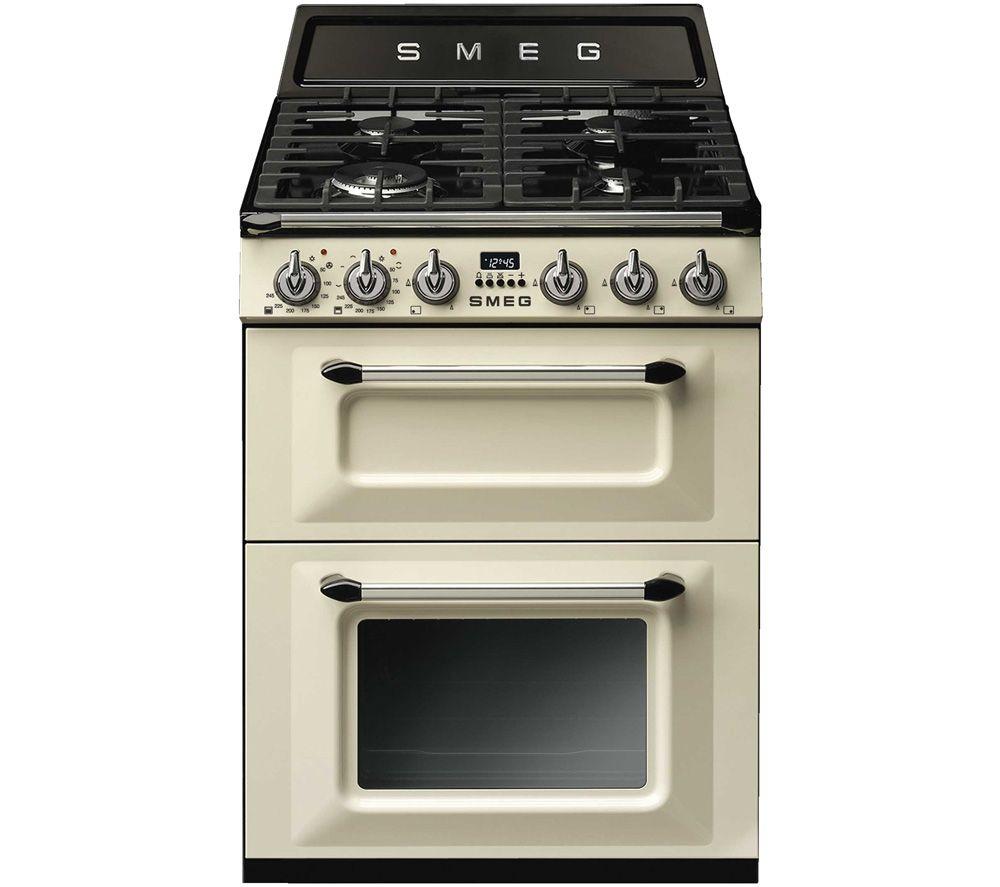 Smeg Tr62p 60 Cm Victoria Dual Fuel Cooker - Cream, Cream