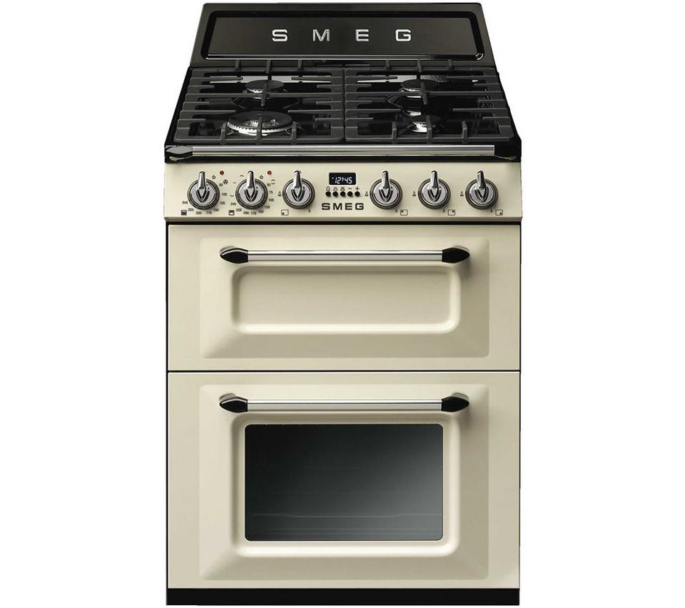 SMEG TR62P 60 cm Victoria Dual Fuel Cooker - Cream