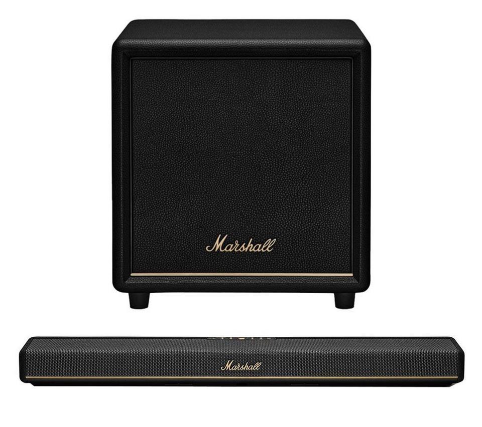 MARSHALL Heston 200 Wireless Subwoofer & 60 5.1 All-in-One Sound Bar Bundle - Black