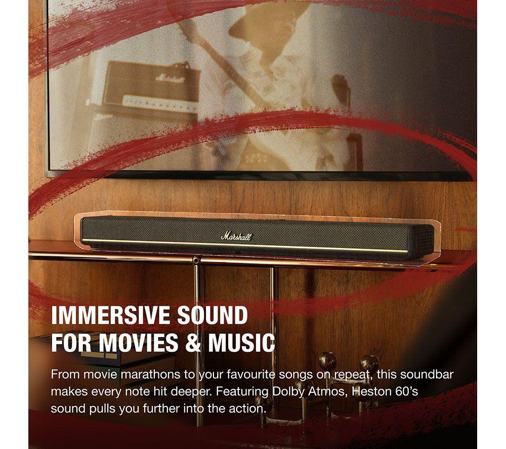 MARSHALL Heston 200 Wireless Subwoofer & 60 5.1 All-in-One Sound Bar Bundle - Black image number 11 of 11