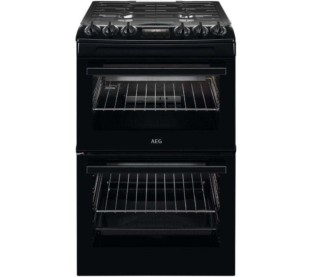Aeg CGX1130ACB 55 cm Gas Cooker – Black, Black