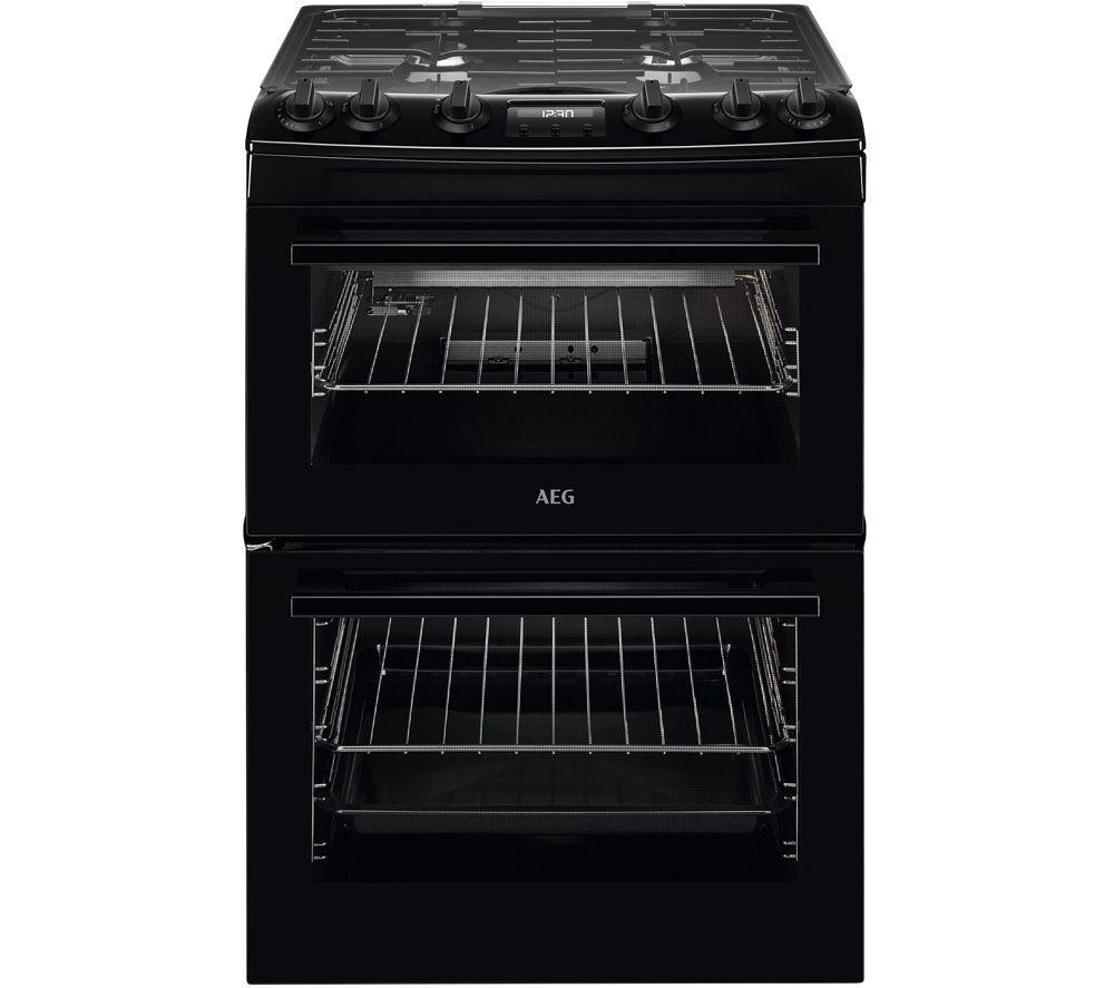 Aeg Cgx6130acb 60 Cm Gas Cooker - Black, Black
