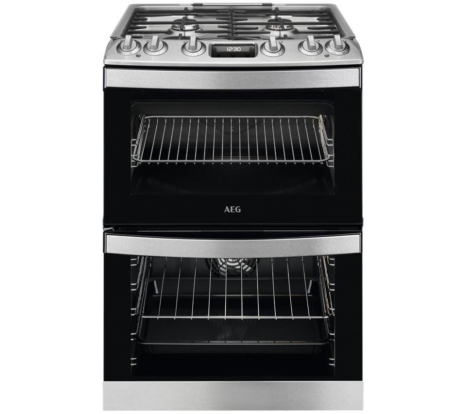AEG 5000 SurroundCook CKB6541ACM 60 cm Dual Fuel Cooker - Stainless Steel