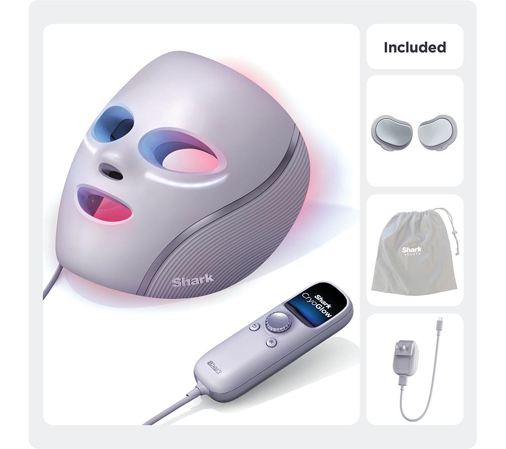 SHARK FW312IEPL CryoGlow Under-Eye Cooling LED Anti-Ageing & Blemish Repair Mask &ndash; Lilac Chill image number 2 of 12