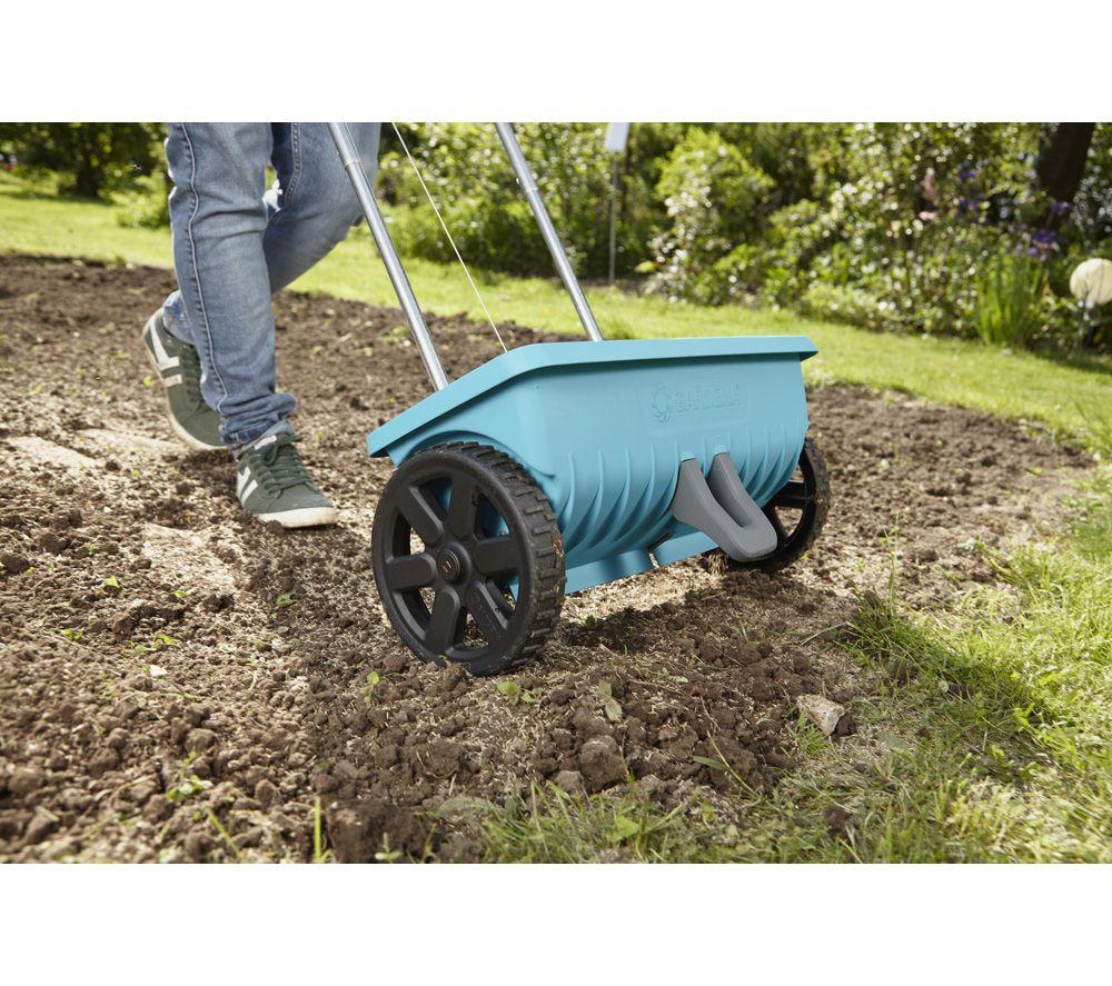 GARDENA 432-88 Lawnspreader L - Turquoise image number 6 of 7